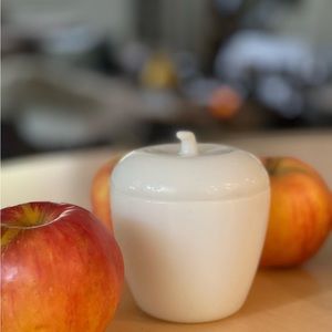 Hazel Atlas White Apple Jam Jar